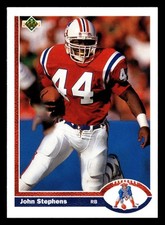 John Stephens 1991 Upper Deck #266 New England Patriots FOOTBALL *081