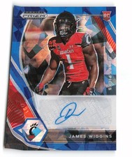 2021 Prizm Draft Picks James Wiggins Blue Ice #DPA-JAW Auto Cincinnati Bearcats