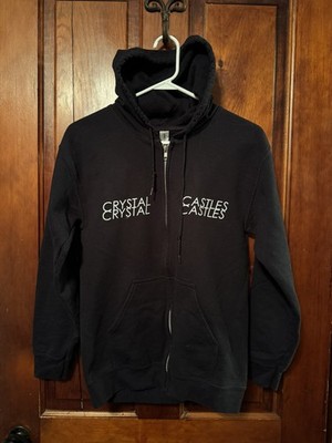 Crystal Castles III Zip  Up Hoodie Sweater Rare reprint  S Small Alice Glass