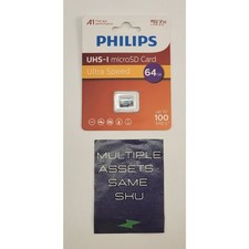 Philips 64GB UHS-I MicroSD Card Memory Card - New