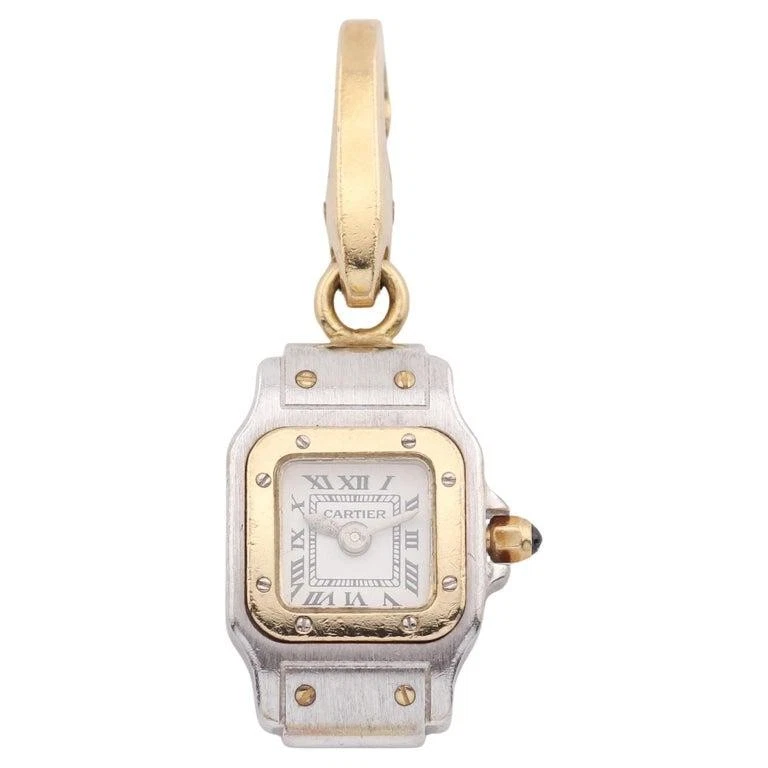 Cartier — Cartier Santos Tank 18k Gold Watch Charm