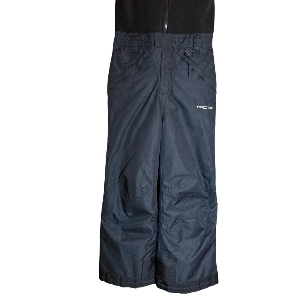 Niños Pequeños Arctix Negro Forrado de Vellón Esquí Nieve Pantalones Babero Mono Cremallera Completa Cálido Foto 3 de 4