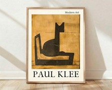 Paul Klee Black Cat 1924 Poster Bauhaus Vintage Modern Wall Art Decor