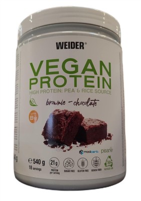 Vegan Protein Brownie Chocolate - 540g hochwertig