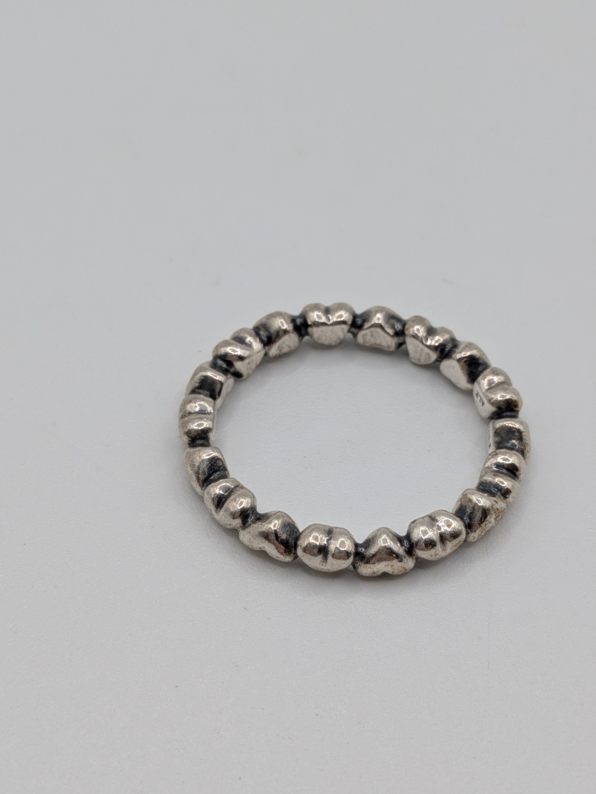 Authentic Pandora Stackable Ring Forever Love Hea… - image 1