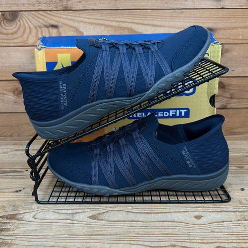Skechers Sneaker Damen Größe UK 5 Slip Ins Breathe Easy Blau Komfortschuhe