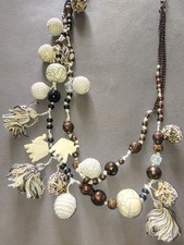 Vintage artisan multi-strand bohemian necklace