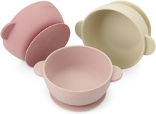 3 Pack Baby Bowls with Suction Stay Put Silicone Food Bowl for Babies Kids Todd