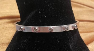 Zeitloser Armreif mit Strass v. Pilgrim Silber wie neu