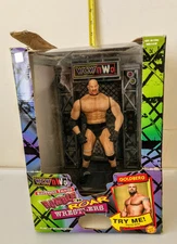 Wrestler Bill Goldberg Vintage Rumble 'N Roar WWC Action, Michael Buffer 1999