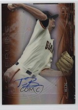 2014 Bowman Sterling Prospect Orange Refractor 12/75 Tyler Beede Auto 6o3