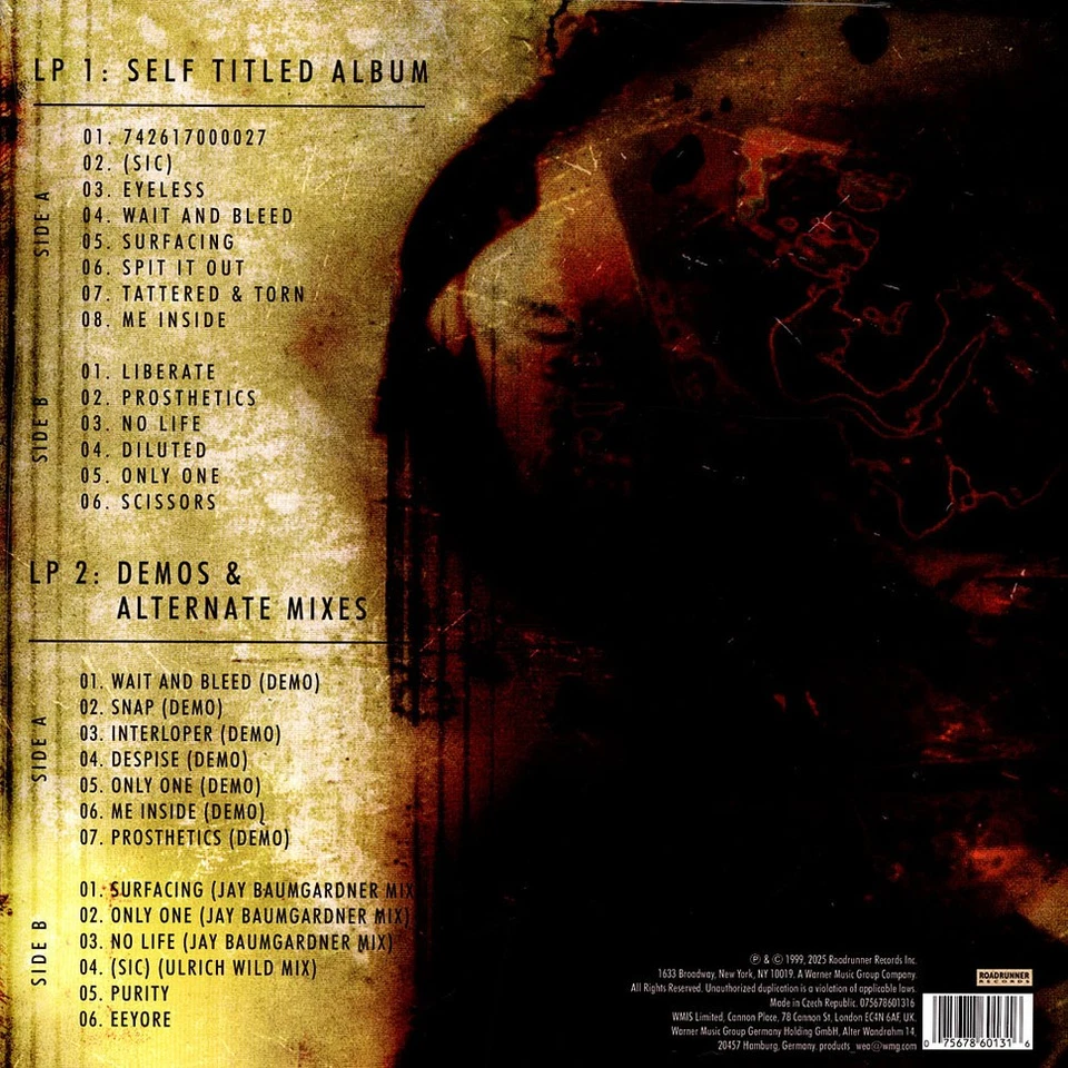 Slipknot - Slipknot 25th Anniversary Black & Red Vinyl  (1999 - EU - Reissue) - Bild 3 von 3