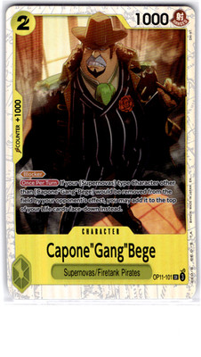 Capone''Gang''Bege (101) Foil SR A Fist of Divine Speed OP11-101 NM