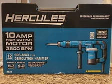 12 Amp Hercules HE33 12lb. 10A SDS Max Demolition Hammer 56846