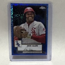 2021 Topps Chrome Platinum Dick Allen White Sox #429 Blue Mini-Diamond /199