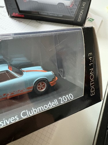 SCHUCO 1:43 Porsche 911 RS "Gulf" exklusives Clubmodell 2010 (OVP) - Bild 5 von 5