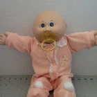 Vintage Cabbage Patch Kids 1978 1982  Newborn Preemie Blue Eyes Pacifier READ