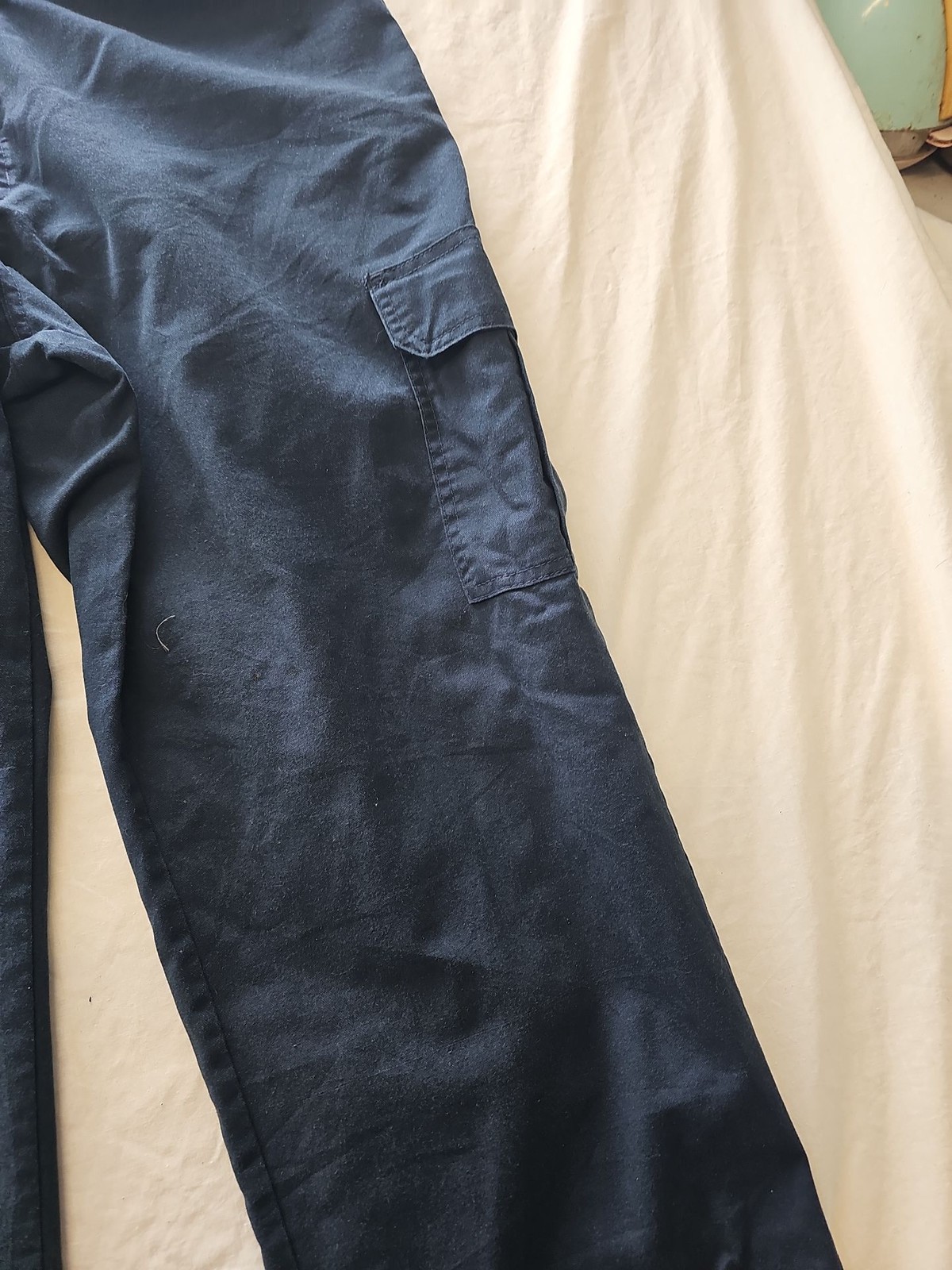 Dickies Flex Relaxed Straight Cargo Trousers in Navy Blue W42 L31 i614 image 4