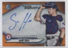 2020 Bowman Chrome Prime Signatures Orange Refractor 1/25 Sam Huff Auto 03jn