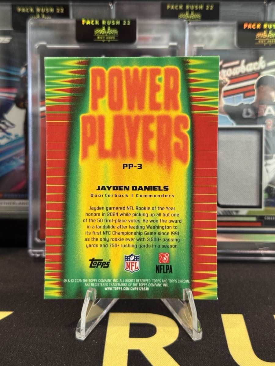 2025 Topps Chrome Football Jayden Daniels Power Players #PP-3 | eBay