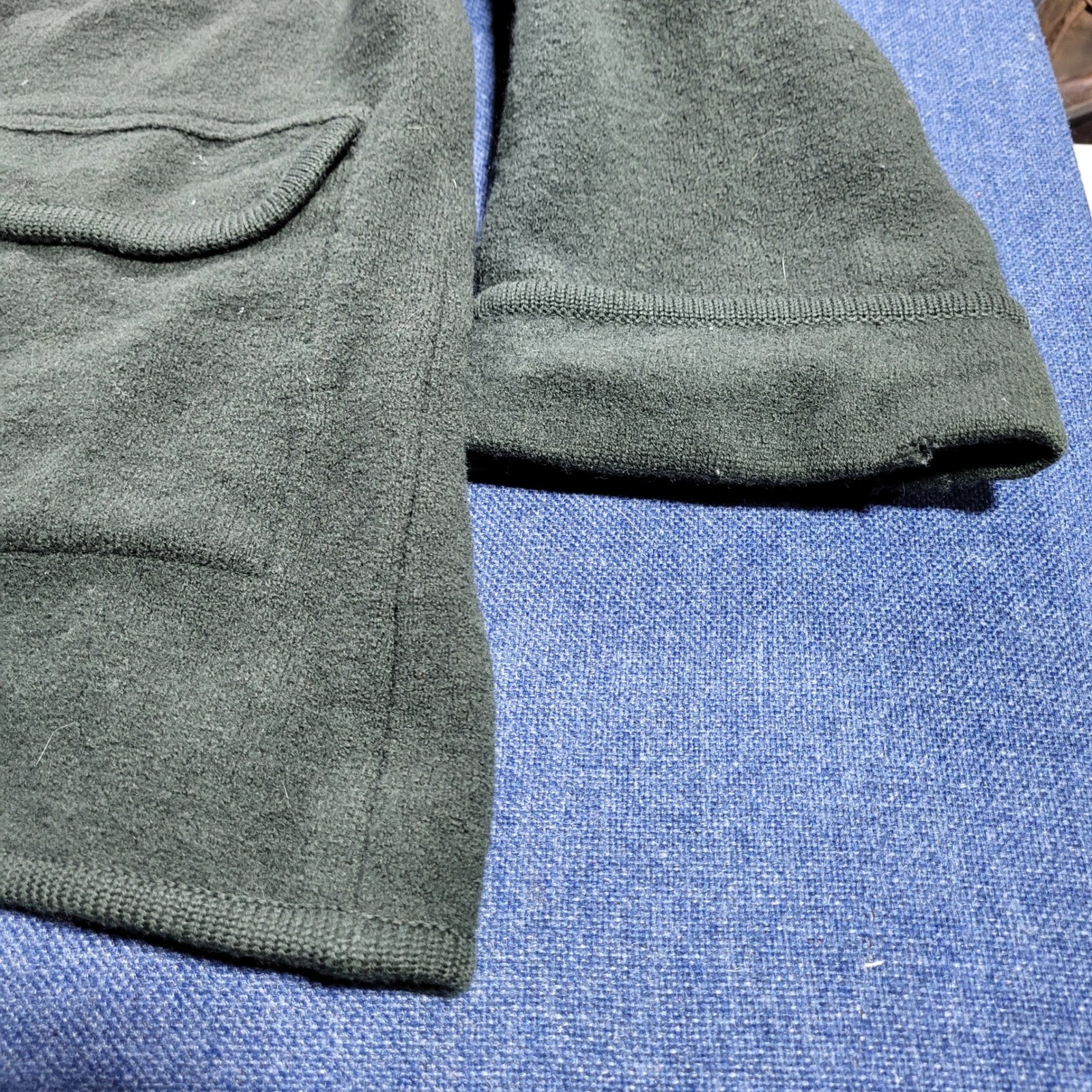 Talbots Petites Button Front Collared Jacket Dark… - image 2