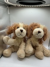 Ganz Webkinz Lot of 2 Cocker Spaniels Full-Size and Lil Kinz Plush Dogs No Code