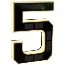 Waterproof LED Acrylic House Number Sign Modern 12V Illuminated Address Plate