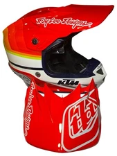 Troy Lee SE4 Composite KTM, Mirage White/Red Size XSmall (54-55cm)