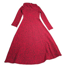 Zara Maxi Sweater Dress Draped Neckline Women Size M Winter Holiday Romantic
