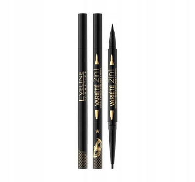 Eveline Variete Eyeliner 2w1 Doppeleffekt Ultra Schwarz im Stift