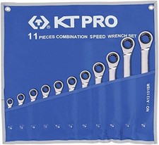 Kt Pro A12101sr 11pc Combination Speed Wrench Set Sae