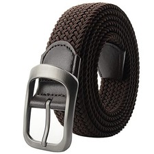 Plus Size 43'' to 75'' Mens Elastic Stretch Belts Big 59'' waist 50-53 Brown