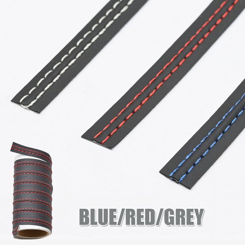 Car PU Leather Dashboard Gap Decor Line Strip Sticker Molding Trim Accessories - Foto 12 di 17