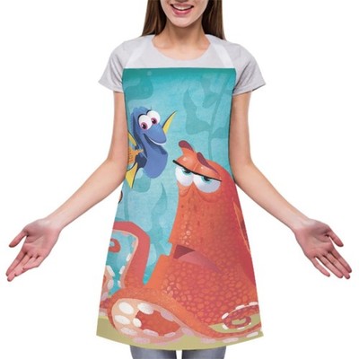 Best! Finding Dory Nemo Print Adjustable Apron With White Strap Cooking Kitchen