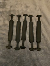 5 Heavy Duty 6.75" Cardboard Box Handles Plastic Carrying Shipping 45 lbs Black