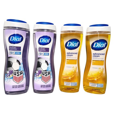 #ad LOT 4 Dial Body Wash Advanced Clean Gold amp; Lavender Jasmine Scent 16 oz BUNDLE $19.99
