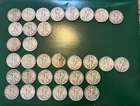 Lot Of 33 Walking Liberty Half Dollars 1936, 1940/44/46 90% Silver!! 13 Ozt!