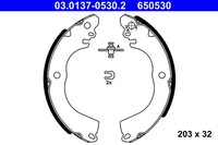 Bremsbackensatz ATE 03.0137-0530.2 FüR Space Mitsubishi Attrage Star 6 A05A A03A