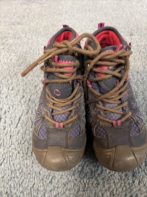 Merrell Hiking Boots Purple Girls Size 13M Kids Good Condition Used
