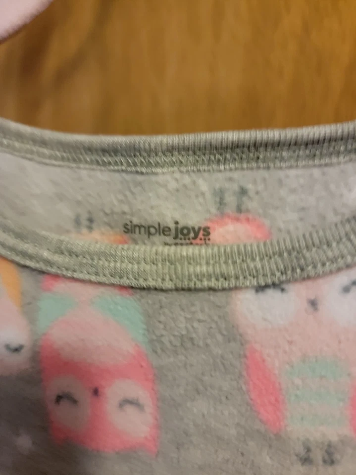 Camisón de franela Carter's Simple Joys coloridos búhos niñas pequeñas 4-5 Foto 4 de 4