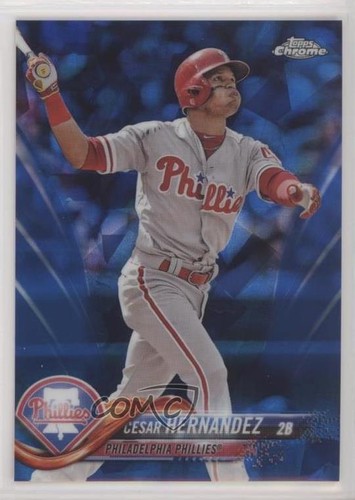2018 Topps Chrome Sapphire Cesar Hernandez #26 card