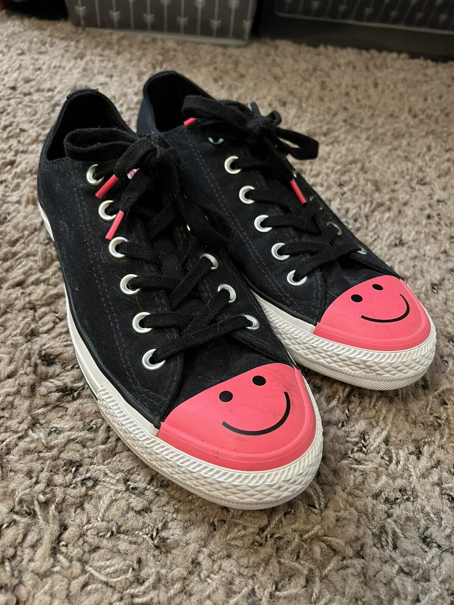 Converse smiley face pink Clearance