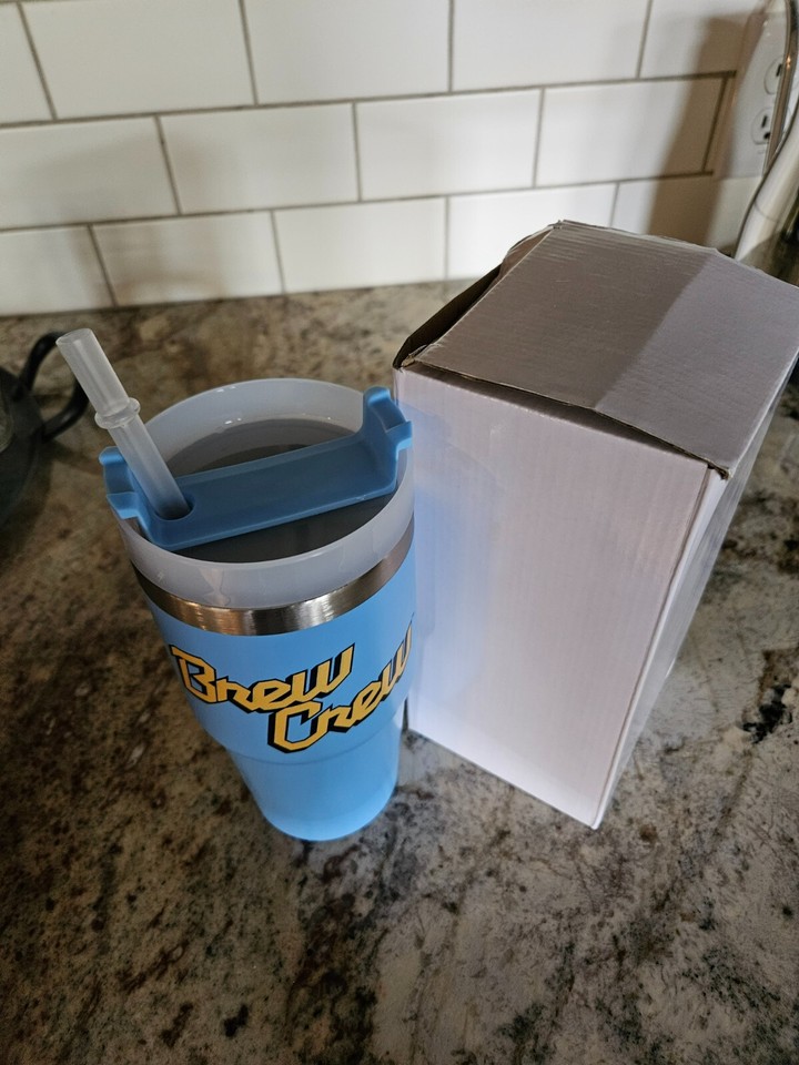 2024 MILWAUKEE BREWERS BLUE BREW CREW CITY CONNECT TUMBLER SGA NEW IN