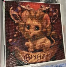 completed diamond painting finished