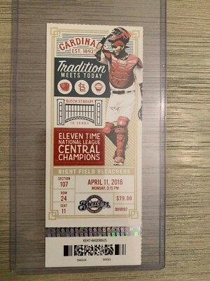 2016 St Louis Cardinals MLB Official Mint Ticket Stubs - pick any game!