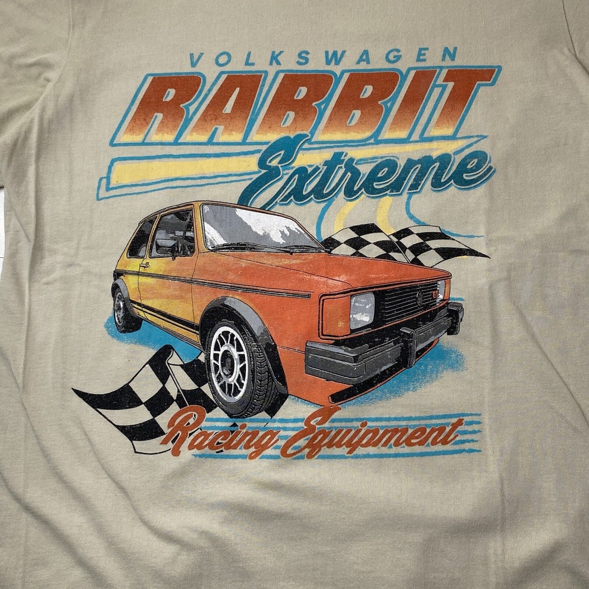 Official Volkswagen T Shirt VW Rabbit Extreme Racing