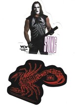 VERY RARE Lot of 2 Sting WCW Stickers