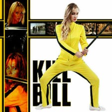 Costume donna Kill Bill adulto Uma Thurman vestito fantasia donna Halloween cosplay 