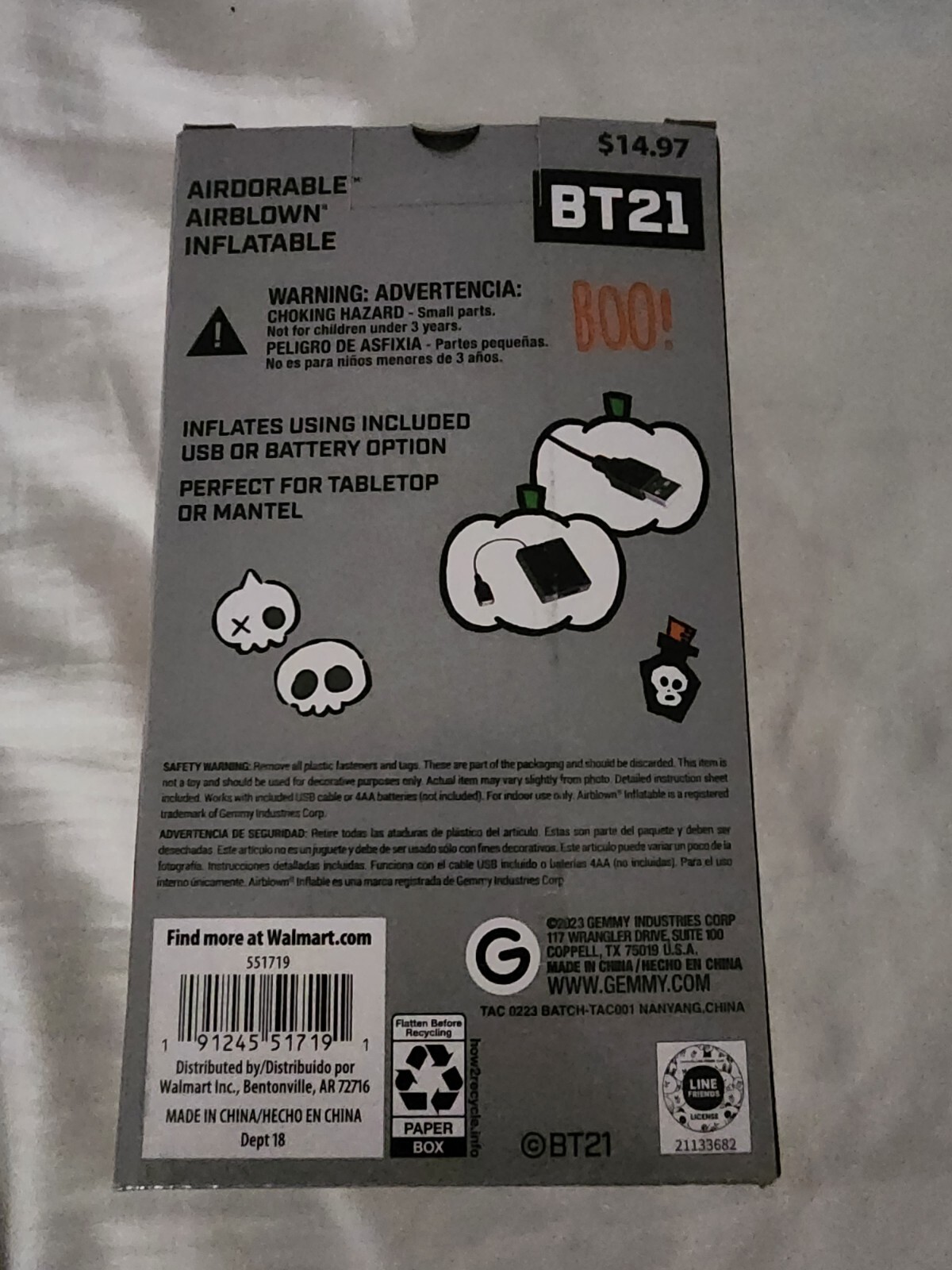 BTS Bt21 AIRDORABLE Inflatable MANG HALLOWEEN BRAND NEW | eBay