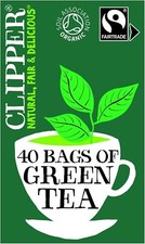 Clipper Organic Pure Green Tea Bags | Box of 40 Teabags | Organic Tea 0.09 per strip